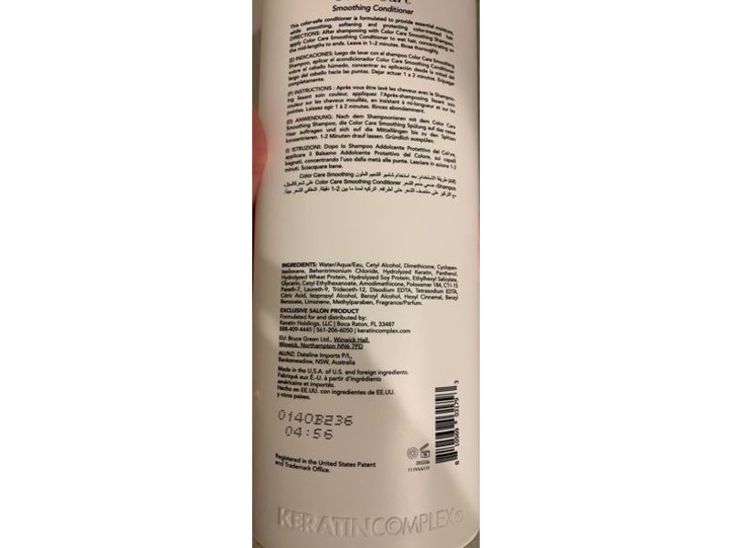 Keratin Complex Color Care Smoothing Conditioner, 33.8 fl oz/1000 mL