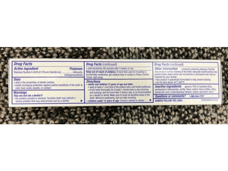 Sensodyne Clinical Repair Toothpaste, Fresh Clean, 3.4 oz/96.4 g