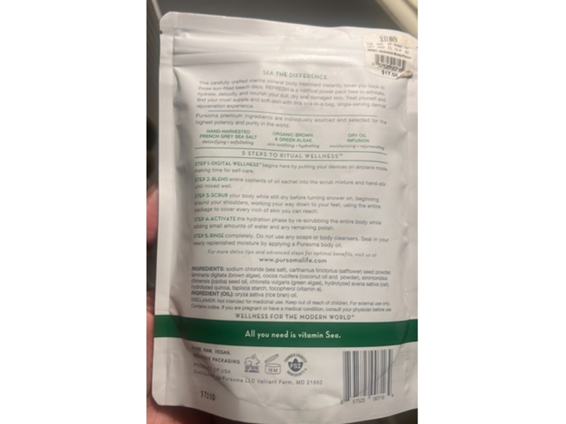 Pursoma Refresh Seaweed Body Polish, 4 oz/113 g