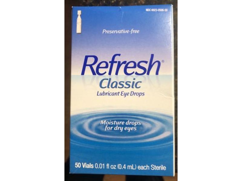Refresh Classic Lubricant Eye Drops, 50 Count