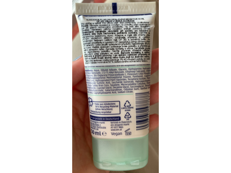 Dm Sun Fluid Face Sensitive Sunscree, SPF 50+, 50 mL, Pack of 3