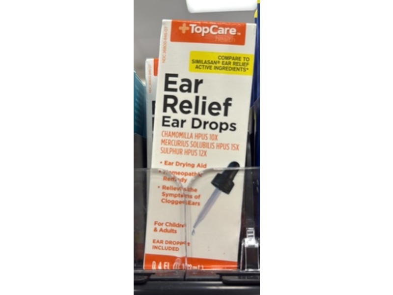 Topcare Ear Relief Ear Drops, 0.4 fl oz/12 mL
