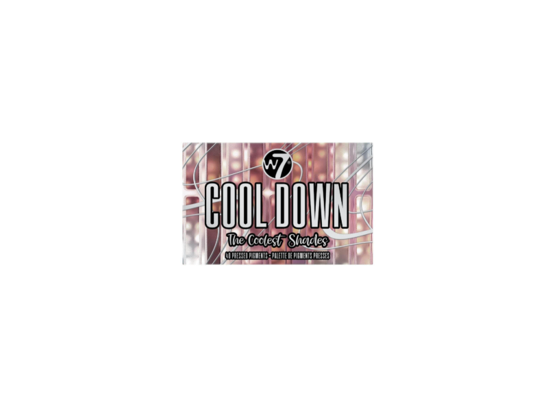 W7 Cool Down Pressed Pigment Eyeshadow Palette, 36 g