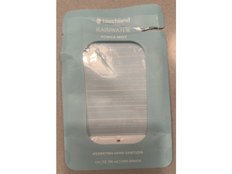 Touchland Hydrating Hand Sanitizer, Rainwater, 1 fl oz/30 mL