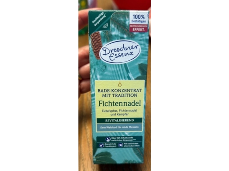 Dresdner Essenz Bath Concentrate Pine Needle, Eucalyptus & Camphor, 125 mL
