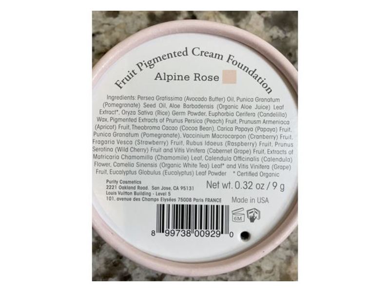 100% Pure Fruit Pigmented Cream Foundation, Alpine Rose, 0.32 oz/9 g