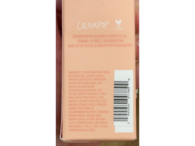 Colourpop Pretty Fresh Tinted Moisturizer, Fair 4N, Hyaluronic Acid, 1.45 fl oz