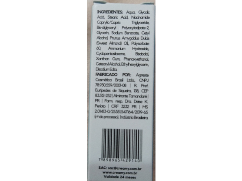 Creamy Skincare Decido Glicolico + Niacinamida, 4 g