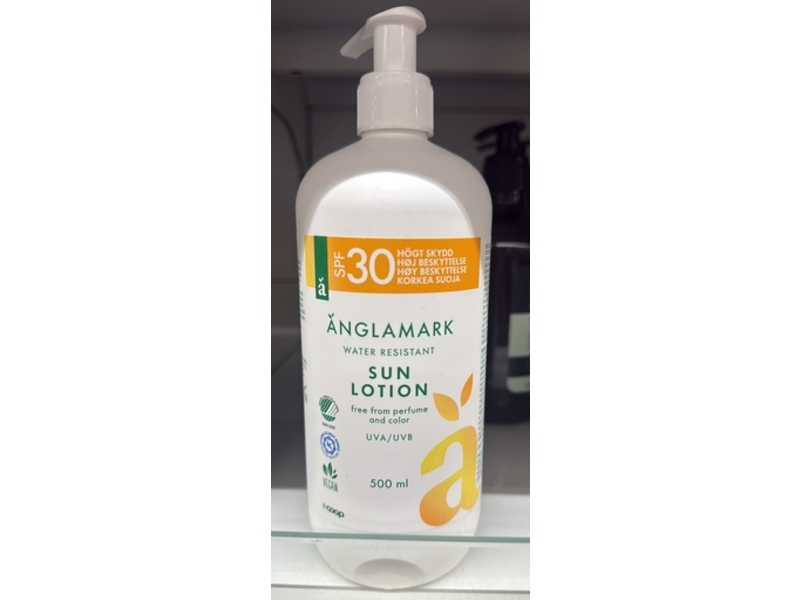 Coop Anglamark Water Resistant Sun Lotion, SPF 30, 500 mL