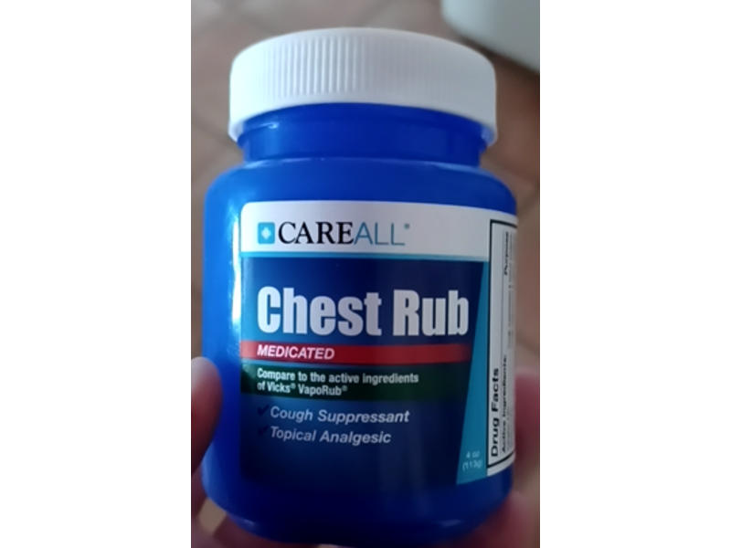 CareAll Medicated Chest Rub, 4 oz/118 g