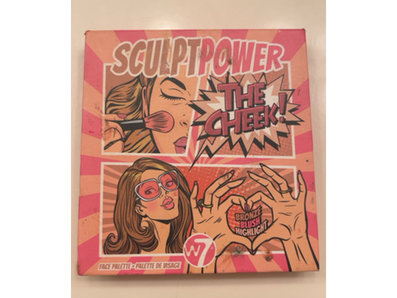 W7 Sculpt Power The Cheek Face Palette, 0.15 oz/4.5 g