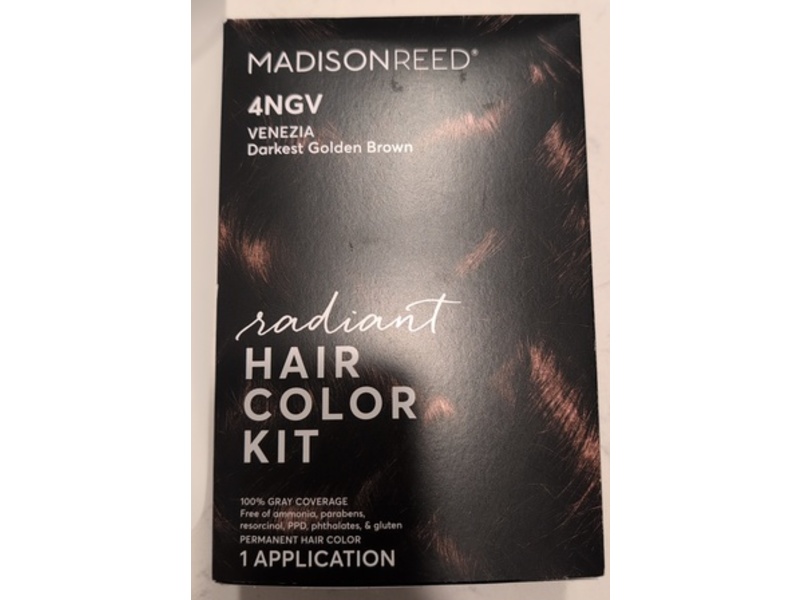 Madison Reed Radiant Hair Color Kit, 4NGV Venezia Darkest Golden Brown, 1 Application