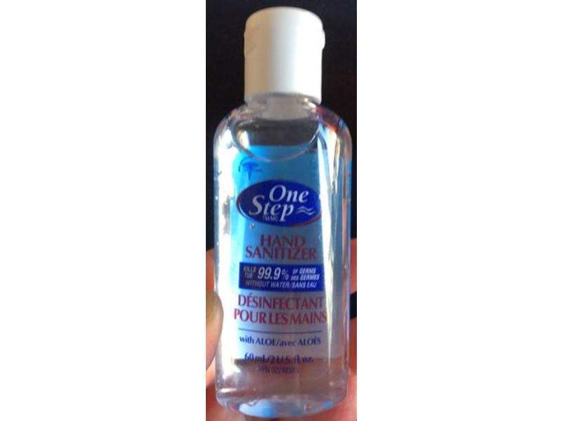One Step Hand Sanitizer, Aloe, 2 fl oz/60 mL