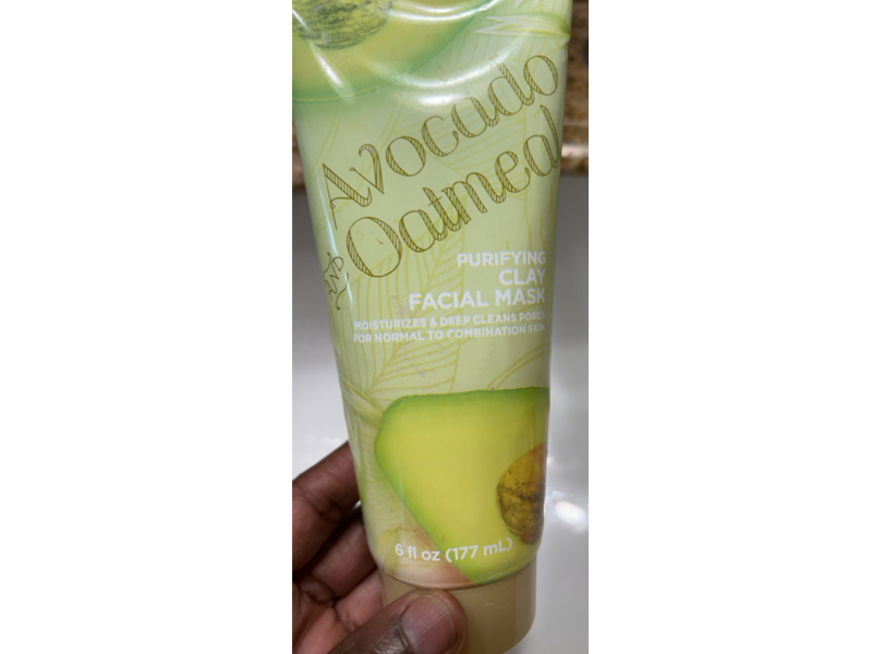 CVS Purifying Clay Facial Mask, Avocado & Oatmeal, 6 fl oz/177 mL