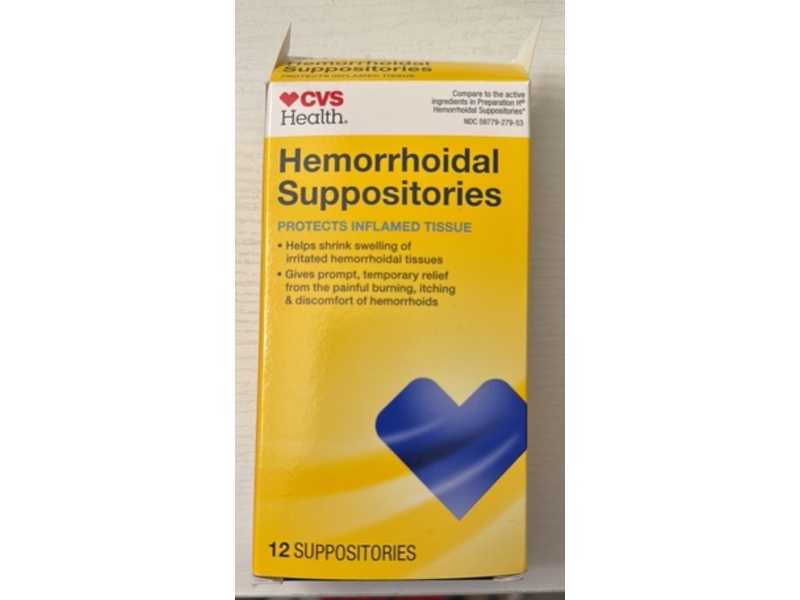 CVS Health Hemorrhoidal Suppositories, 12 Count