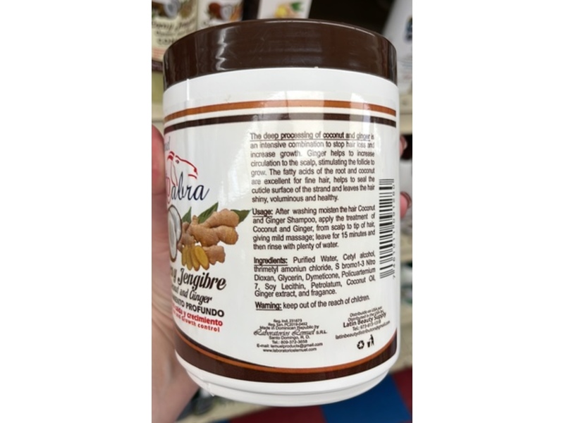 Lemuel Leche Cabra Hair Loss And Growth Control, Coconut & Ginger, 28 oz/794 g