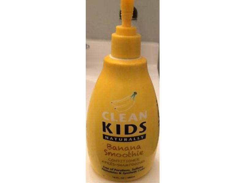 Clean Kids Naturally Conditioner, Banana Smoothie, 16 fl oz/480 mL