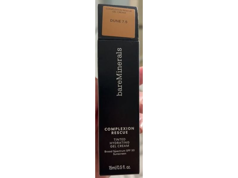 bareMinerals Complexion Rescue Tinted Gel Cream, SPF 30, Dune 7.5, 0.5 fl oz/15 mL