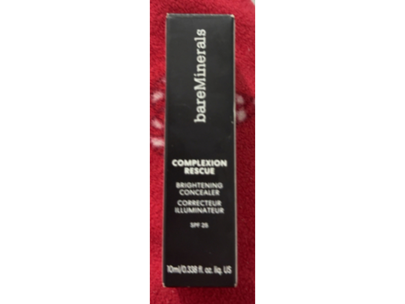 bareMinerals Complexion Rescue Brightening Concealer, SPF 25, Medium Deep Tan Amber, 0.338 fl oz/10 mL