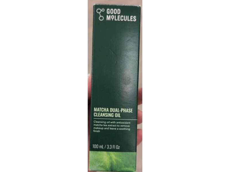 Good Molecules Matcha Dual-Phase Cleansing Oil, 3.3 fl oz/100 mL