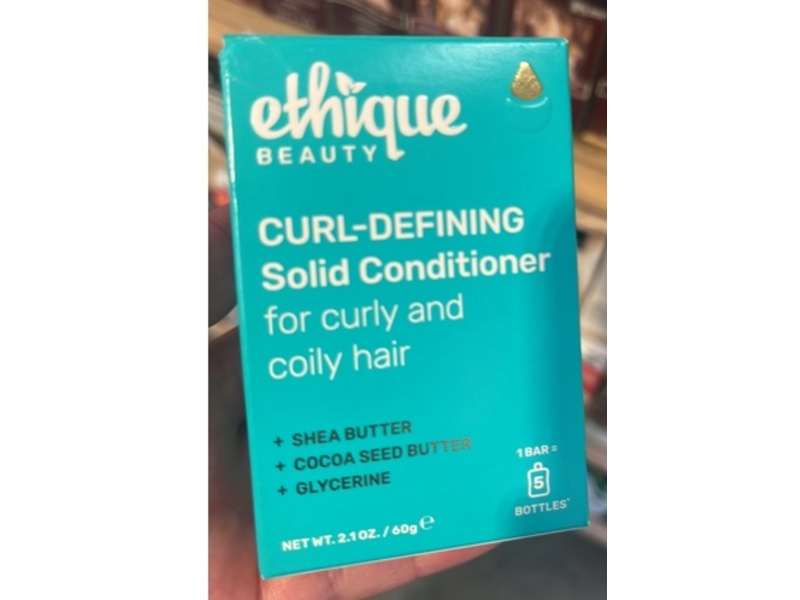 Ethique Beauty Curl-Defining Solid Conditioner Bar, 2.1 oz/60 g