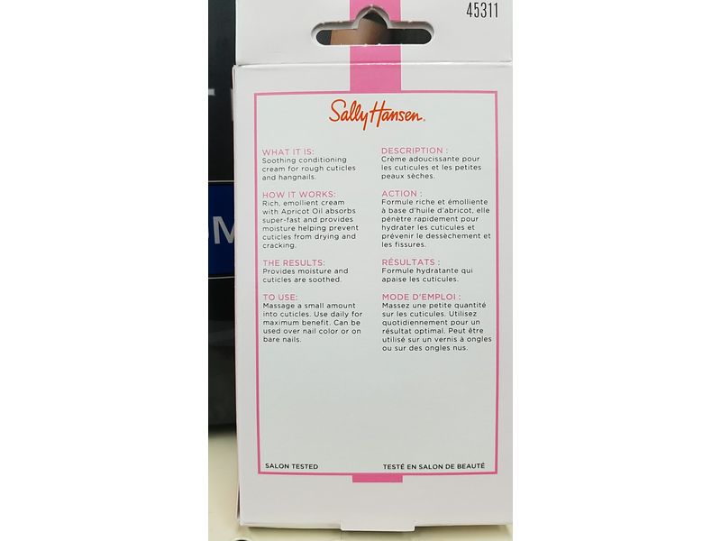 Sally Hansen Cuticle Massage Cream, 0.4 oz/11.3 g
