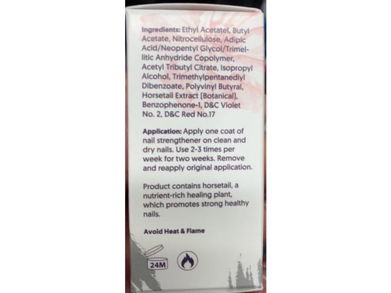 Ella + Mila Damage Control Nail Strengthener, Horsetail Plant, 0.45 fl oz/13.3 mL