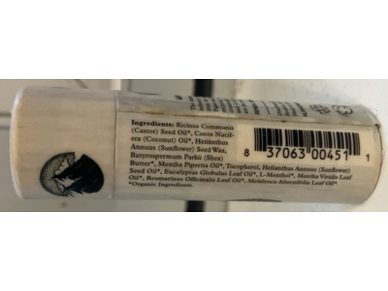Alpine Provisions Lip Balm, Rosemary + Mint, 0.53 oz/15 g