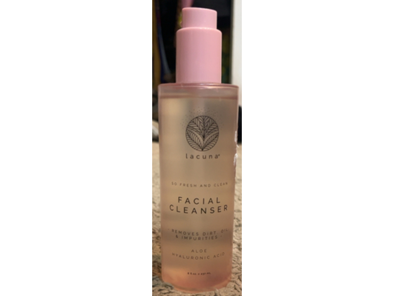 Lacuna So Fresh & Clean Facial Cleanser, Aloe Hyaluronic Acid, 8 fl oz/237 mL