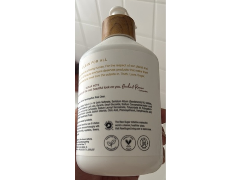 Raw Sugar Simply Hand Wash, Santal + Caffeine, 16.9 fl oz/500 mL