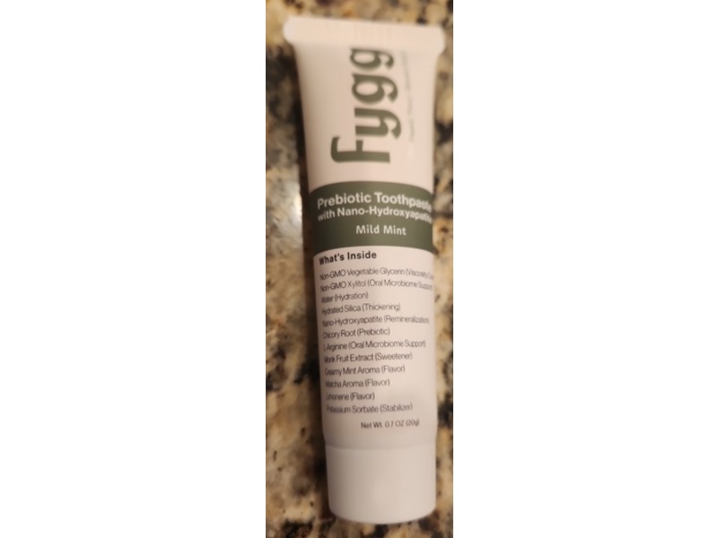 Fygg Prebiotic Toothpaste, Mild Mint, 0.7 oz/20 g