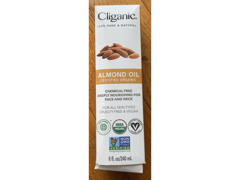 Cliganic Chemical free Deeply Nourishing, Sweet Almond Oil, 8 fl oz/240 mL