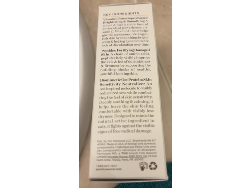 Perricone MD CCC+ Ferulic Brightening Under - Eye Cream, Vitamin C Ester, 0.5 fl oz/15 mL