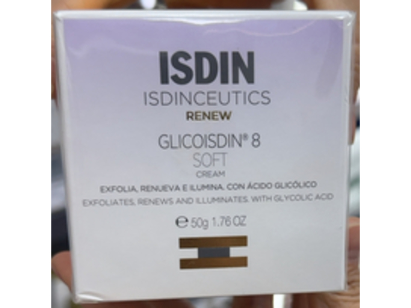 Isdin Glicoisdin 8 Soft Face Exfoliant Cream, 1.76 oz/50 g