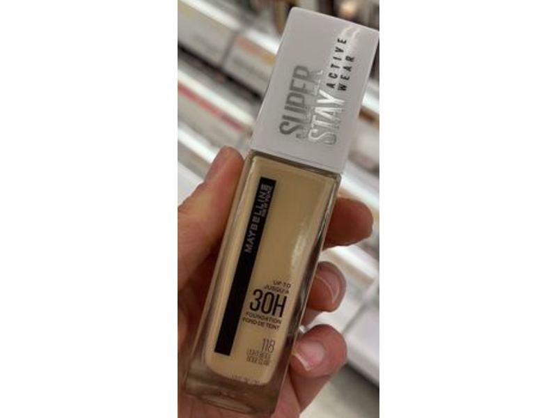 Maybelline New York Super Stay Liquid Foundation Makeup, 118 Light Beige, 1 fl oz/30 mL