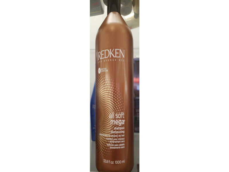Redken All Soft Mega Moisturizing Shampoo, 33.8 fl oz / 1000 ml
