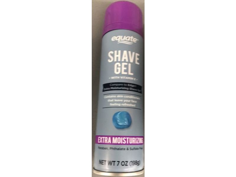 Equate Shave Gel, Vitamin E, Extra Moisturizing, 7 oz/198 g