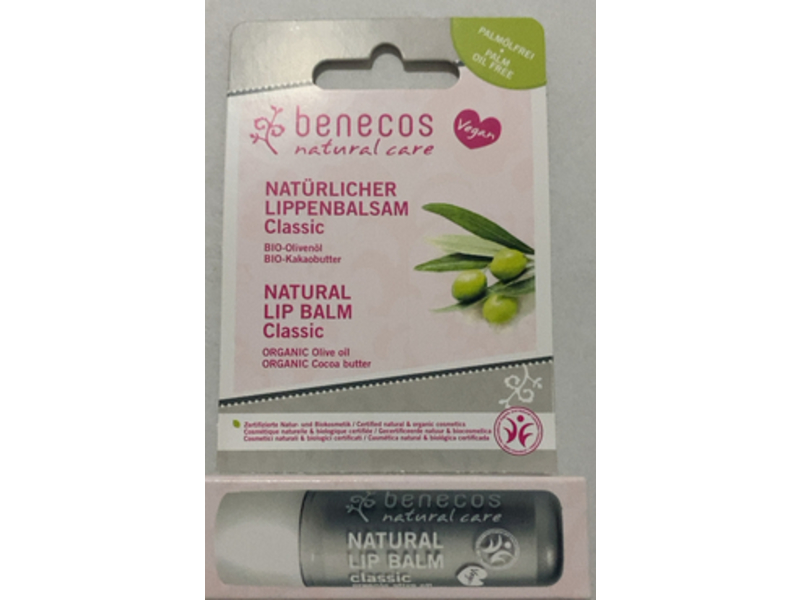 Benecos Natural Lip Balm, Classic 0.16 oz/4.7 g