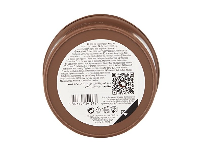 The Body Shop Coconut Body Butter, 13.5 oz/400 ml