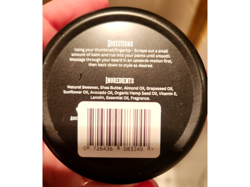 Jericho Australia Beard Balm, Vanilla Liquor, 60 mL