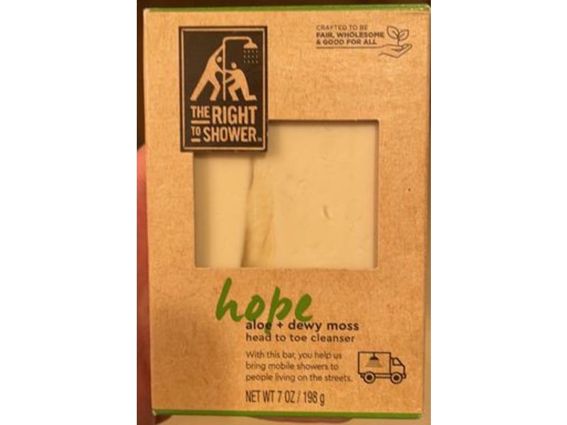 The Right To Shower Bar Soap, Hope, 7 oz/198 g