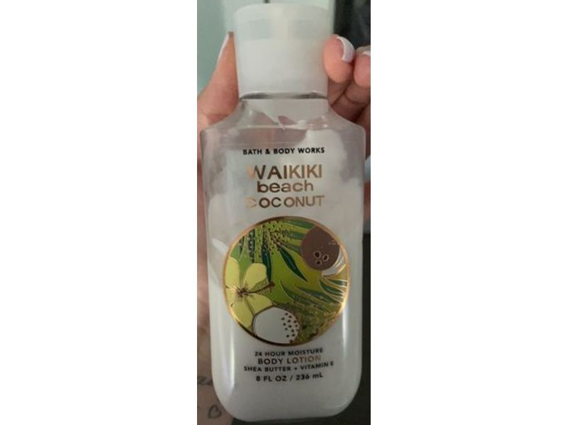 Bath & Body Works Waikiki Beach Coconut Body Lotion, Shea Butter + Vitamin C, 8 fl oz/236 mL