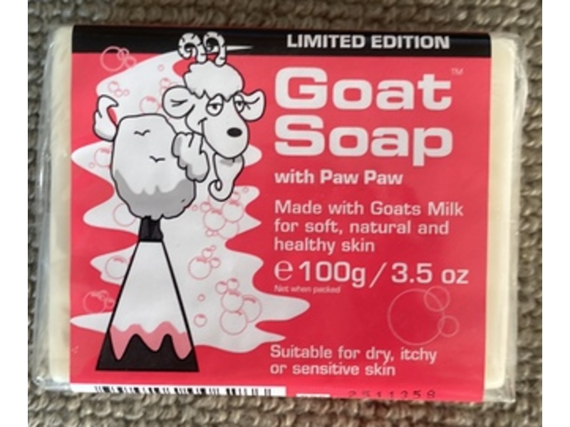 Goat Is Goat Goat Limited Edition Soap with Paw Paw, 3.5 oz/100 g