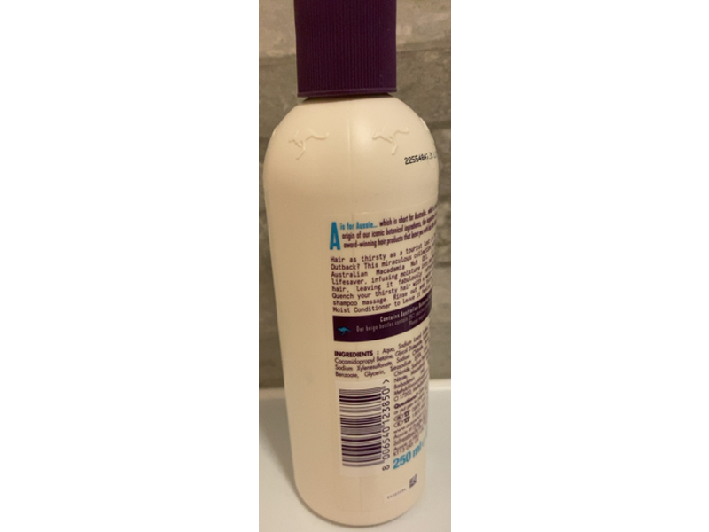 Aussie Miracle Moist Shampoo, Austrailian Macadamia Nut Oil, 250 mL