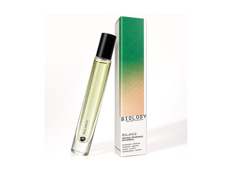 Biology Natural Fragrances Rollerball Perfume, Balance, 10 mL