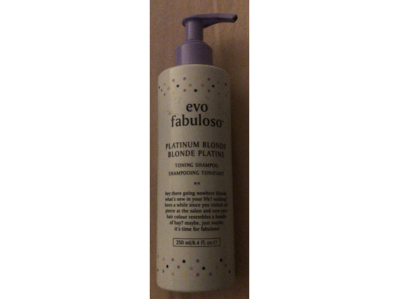 Evo Fabuloso Toning Shampoo, 8.4 fl oz/250 mL