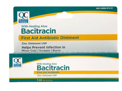 Quality Choice First Aid Antibiotic Ointment, Bacitracin, 1 oz/28.3 g