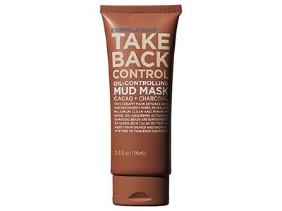 Formula 10.0.6 Take Back Control Oil-Controlling Mud Mask, Cacao + Charcoal, 3.4 fl oz/100 mL