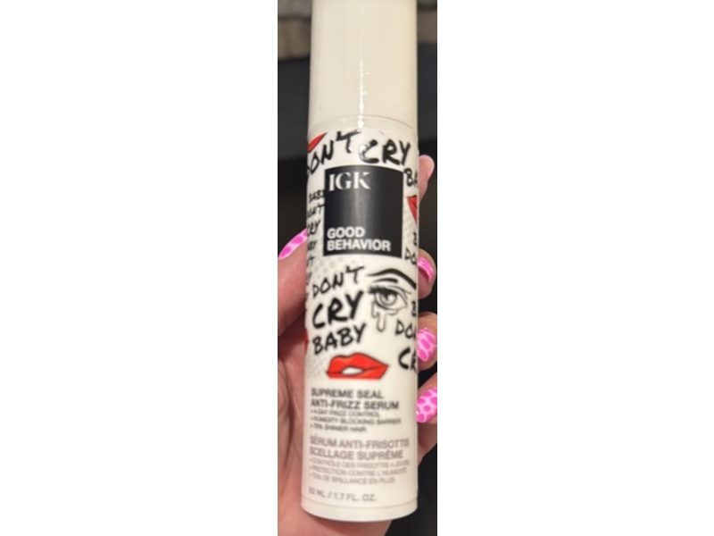 IGK Good Behavior Supreme Seal Anti-Frizz Serum, 1.7 fl oz/50 mL