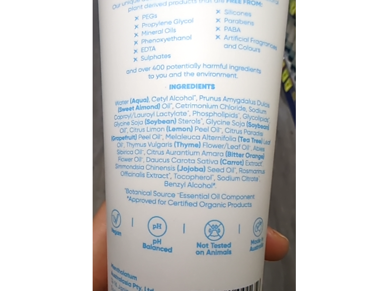 Natural Instinct Anti Dandruff Conditioner, Tea Tree + Thyme, 250 mL